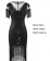 Black 1920s Flapper Costume lx1049-5