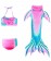 Kids Mermaid Tail Swimsuit Costume with Monofin tt2026-13