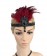 1920s Headband Red Feather Vintage Bridal Great Gatsby Flapper Headpiece gangster ladies