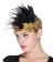 1920s Headband Gold Feather Vintage Bridal Great Gatsby Flapper Headpiece gangster ladies