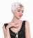 Ladies 20s Feather Hair Clip with Net accessory