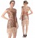 Rose gold 20s gatsby flapper dress
