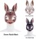 Animal rabbit farm Mask