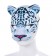 Unisex Animal Snow Leopard Mask