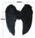 100cm X 80cm Feather Wing Wings Black Angel Fairy Adults Dress Costume Halloween