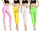 Beige 80s Shiny Neon Costume Leggings Stretch Fluro Metallic Pants Gym Yoga Dance
