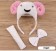 Argali Headband Bow Tail Set Kids Animal Farm Zoo Party Performance Headpiece 