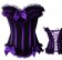 Purple Burlesque Dance Fancy Dress Corset Outfits