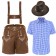 PU Leather Bavarian Guy overall Costume lg9004
