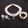 1920s Necklace Bracelet Earings Set Vintage Bridal Great Gatsby Flapper gangster ladies