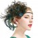 1920s Headband Green Feather Flapper Headpiece
