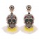 Day Of The Dead Floral Sugar Skull Earrings white lx0235