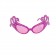 Pink Dame Edna Everage Rhinestone Glasses Accessory