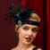 Black 20s Art Deco Flapper Headpiece