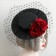 Top Hat with Net Burlesque Fascinator Vintage Lace Vine Halloween Costume Accessories