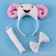 Argali Headband Bow Tail Set Kids Animal Farm Zoo Party Performance Headpiece 
