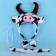 Cow Headband Bow Tail Set Kids Animal Farm Zoo Party Performance Headpiece
