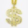 Dollar Medallion Bling Ali G Gangster 80s Hip Hop Costume Necklace Accessory