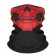 red Magic Head Face Snood Neck Scarf