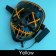EL Wire Scary Light Up Mask yellow tt1125