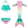 Kids Cute Mermaid Tail Swimsuit Costume