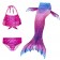 Kids Mermaid Costume Tail Swimsuit Sets