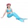 Kids Blue Mermaid Tail Swimsuit Costume